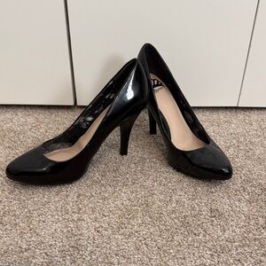 Fergalicious Glossy Black Heels